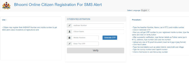 Bhoomi Karnataka Registration Procedure