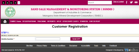 TS Sand Booking Customer Registration