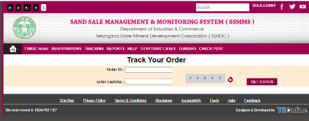 TS Sand Booking Track Order