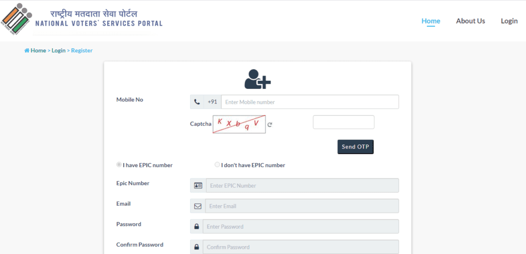 Online Register In NSVP Portal