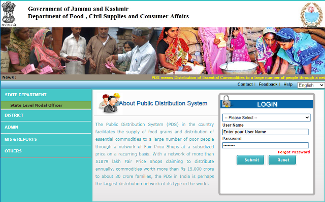 Process To Check J&K Ration Card List