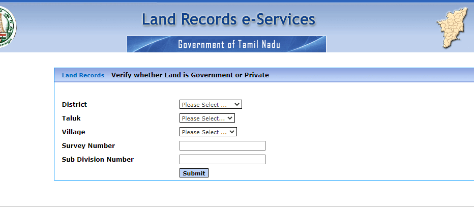 Verify Poramboke Land