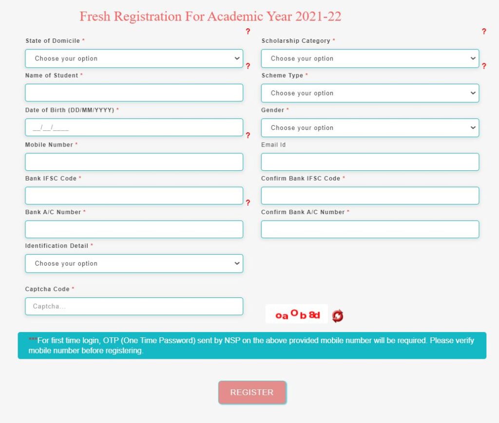 Procedure To Apply For Central Sector Scheme of Scholarship