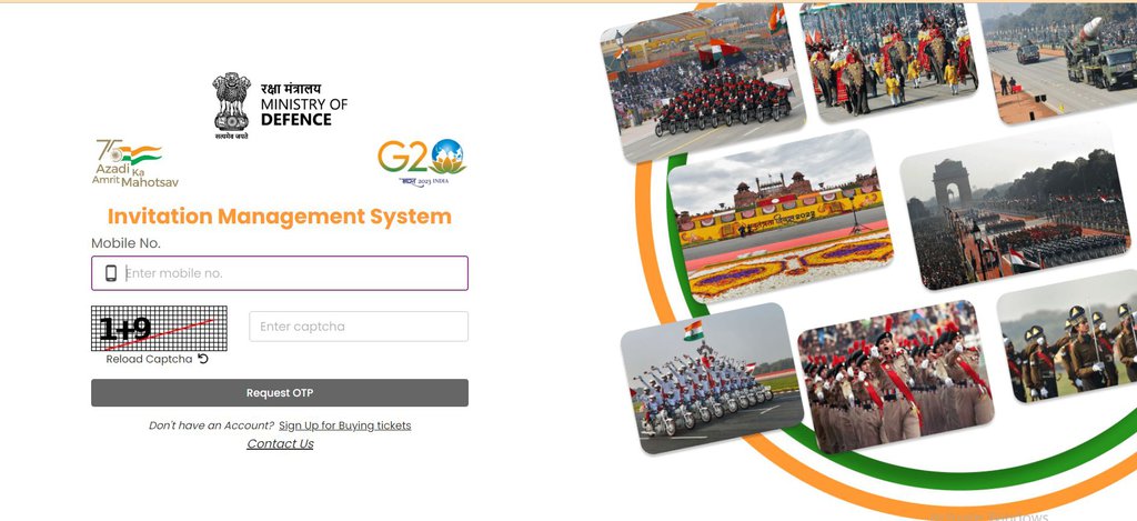 Aamantran Portal: Buy Republic Day 2024 Parade Ticket Online