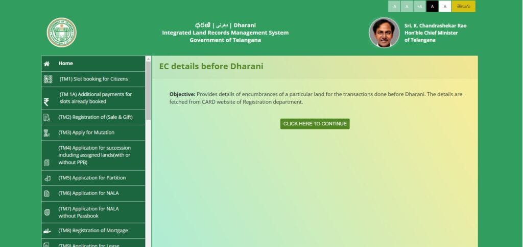 Dharani Telangana Encumbrance Search Without Dharani