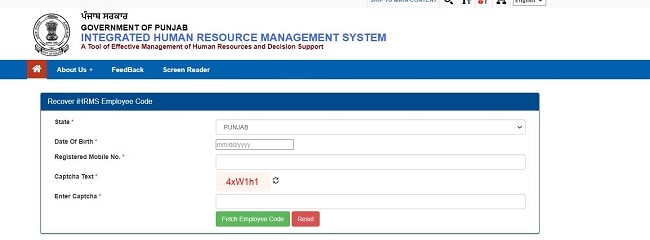 IHRMS Punjab Login