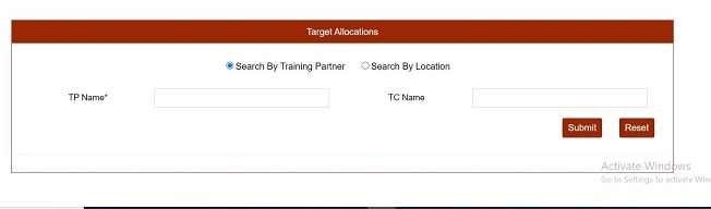 Obtaining Target Allocation Details