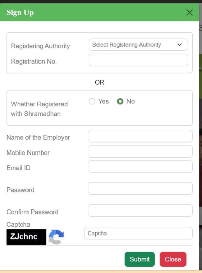 Registration Form