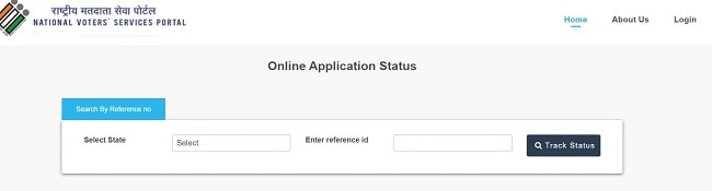 Track Duplicate Voter Id Card Status
