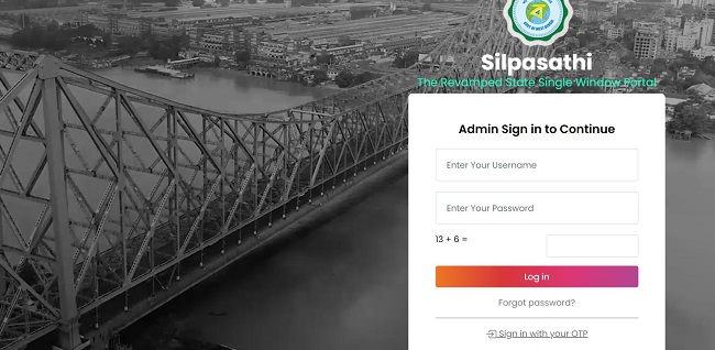 West Bengal Silpa Sathi Portal Login Process