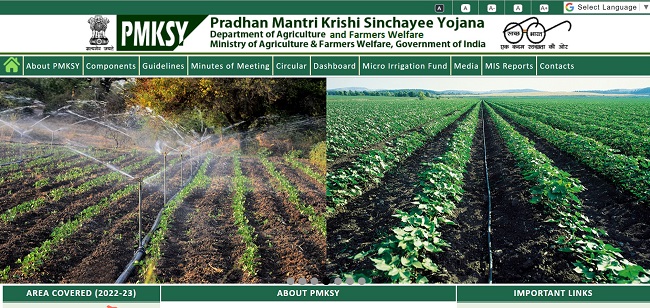 PMKSY Registration Official Website