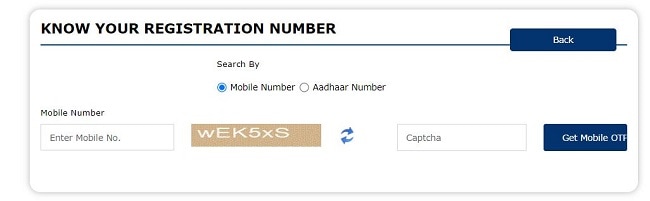 Know Your Registration Number 