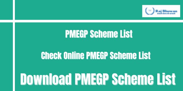 PMEGP Scheme List