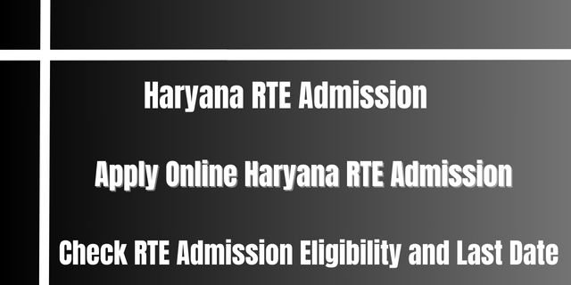 Haryana RTE Admission